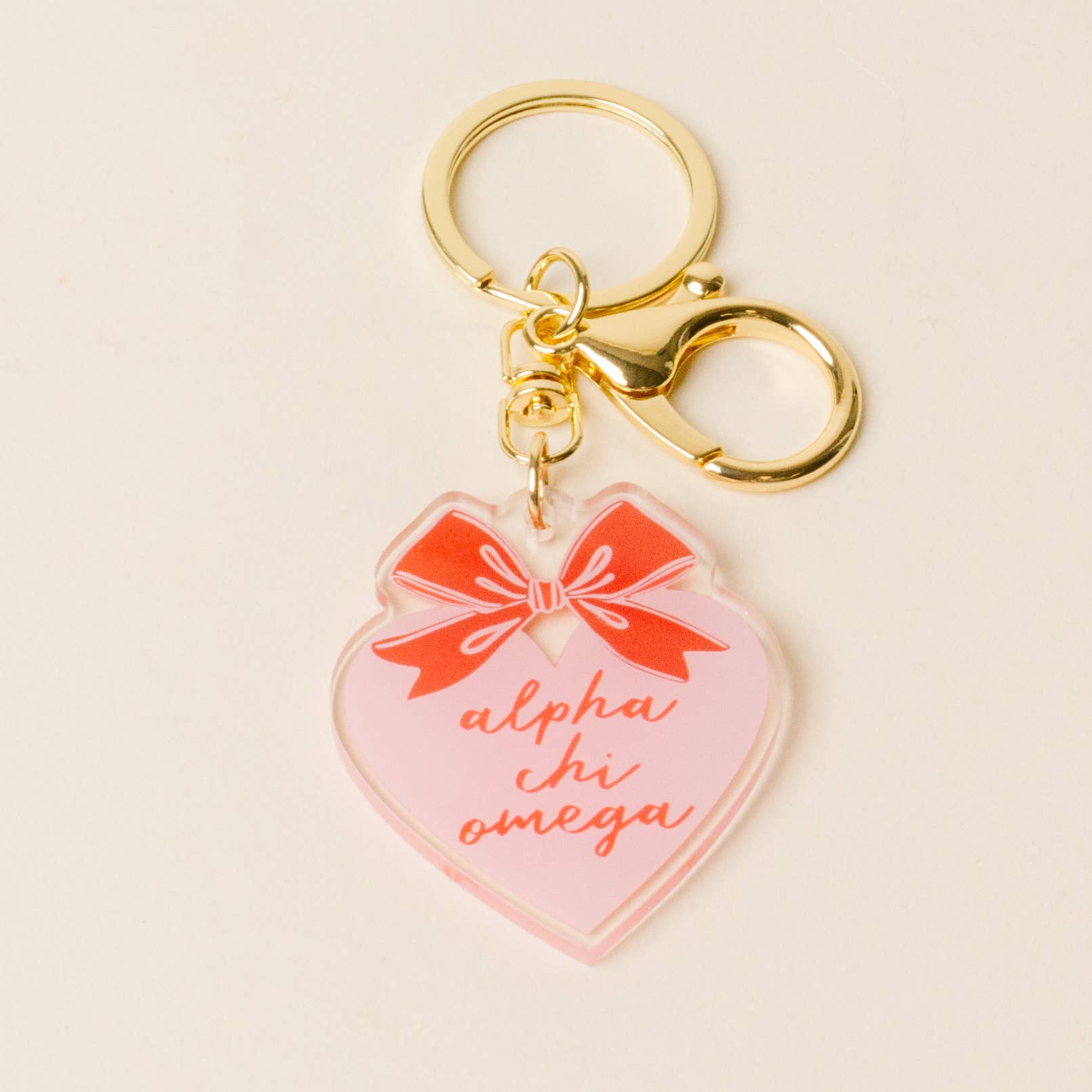 The Darling Effect - Wholesale Keychain - Women's - Sorority Sweetheart Bow Acrylic Keychain - 19 Chapters0