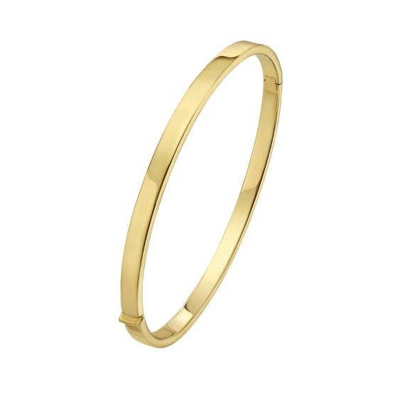 PureYou Jewelry - Wholesale Bangle Bracelet - 14K 4mm Classic Bangle, Stackable Bangle1