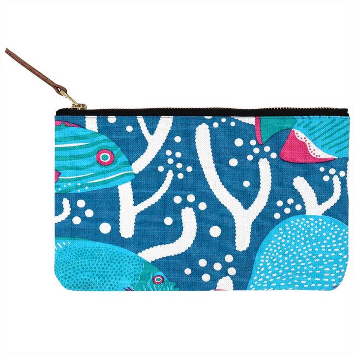 Blue Ocean Reef Pouch for wholesale by Safomasi