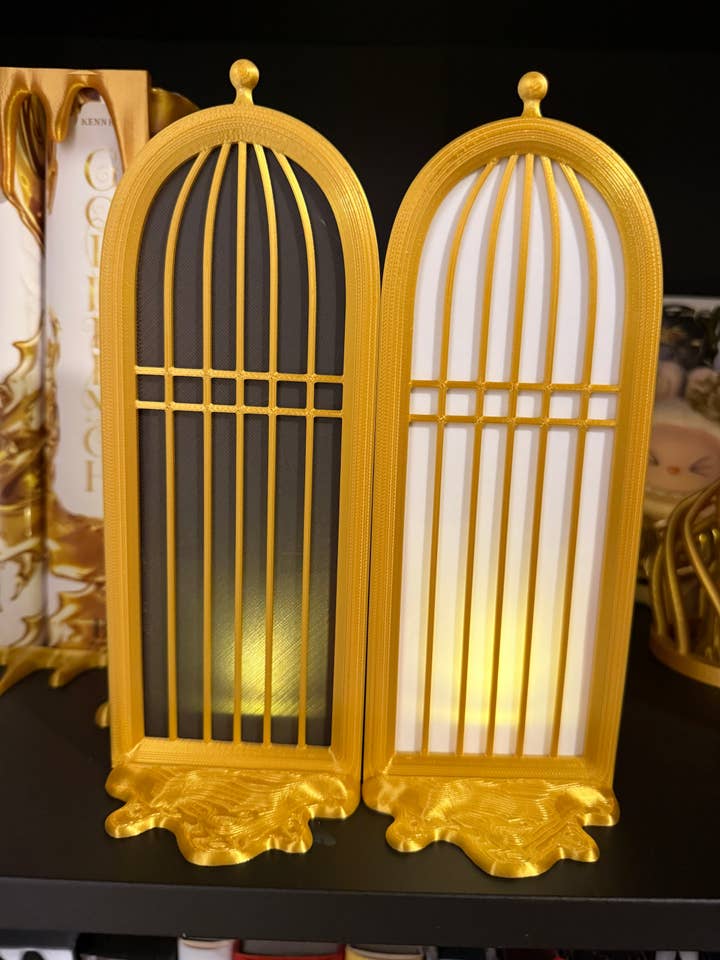 Bird Cage Tealight Book Nook | Bookshelf Decor for wholesale by Create Fantasy Crafts