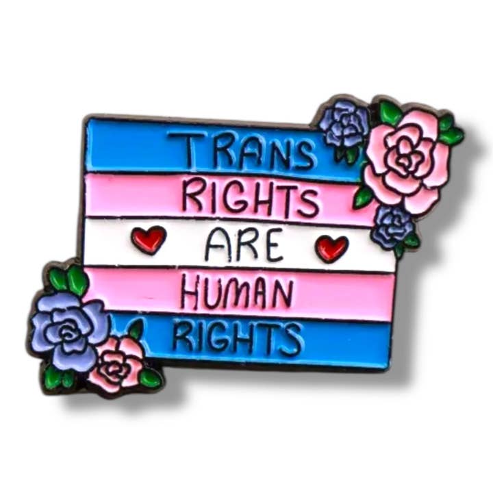 Kinky Pleasure - Wholesale Lapel Pin/Button - Kinky Pleasure - KPB060 - Badge / Pin - Trans Rights Are Human Rights6