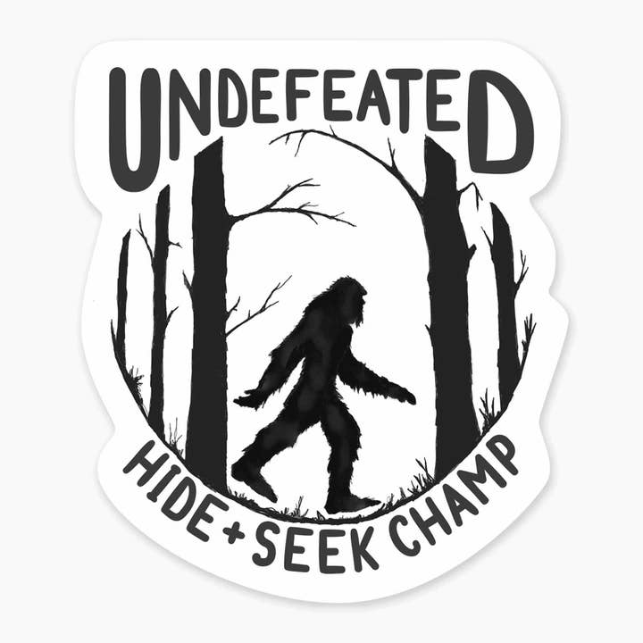 Autocollant artistique Undefeated de 3 pouces pour la vente par Nice Enough Stickers