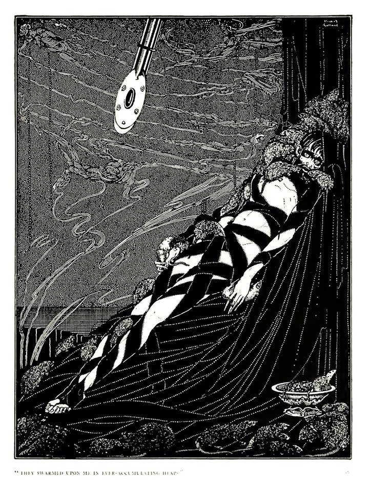 Le Puits et le Pendule par Harry Clarke pour Les Contes de mystère et d'imagination d'Edgar Allan Poe, 1919 pour la vente par Flashback Shop