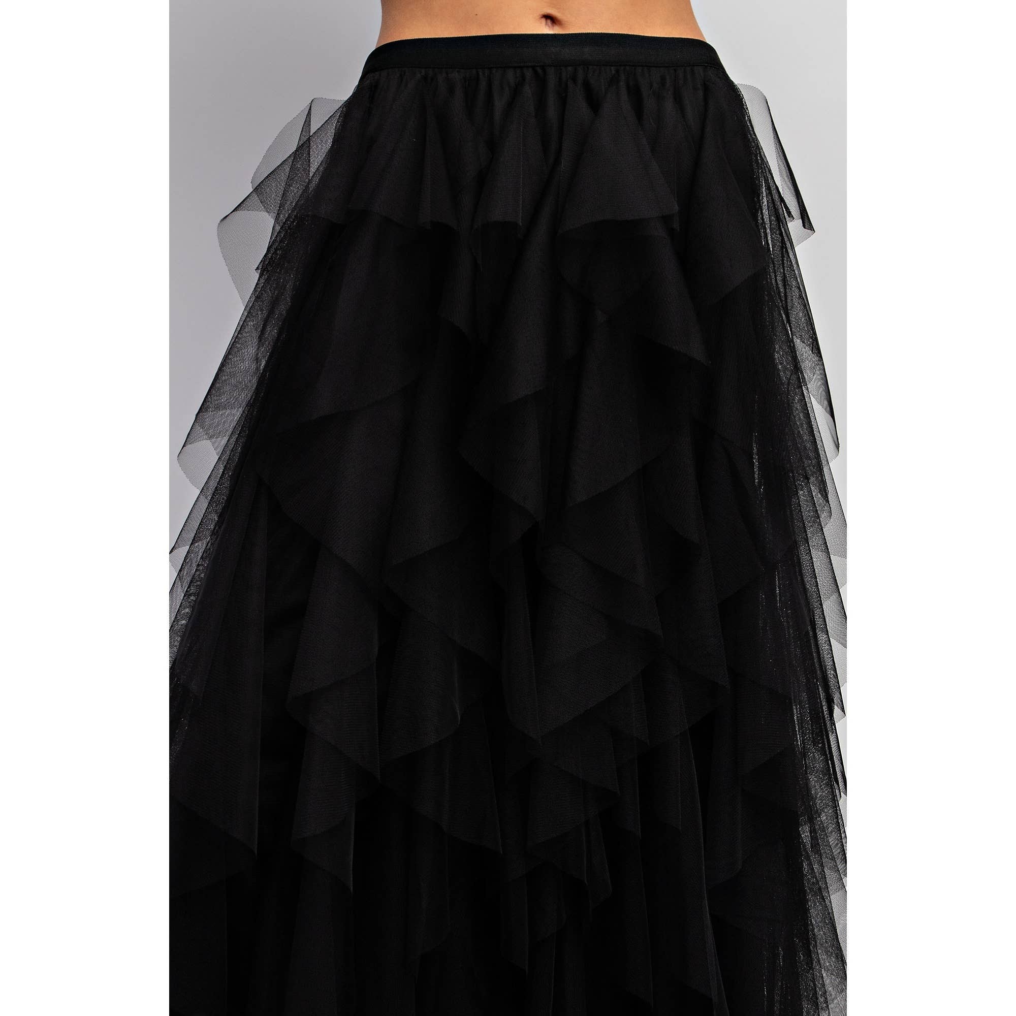 Sweet Generis - Wholesale Skirt - Women's - CASCADING TULLE MESH LAYERED MAX SKIRT6