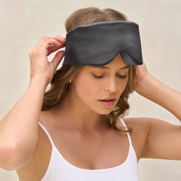 KITSCH - Wholesale Sleep/Eye Mask - Charcoal Contour Pillow Eye Mask1