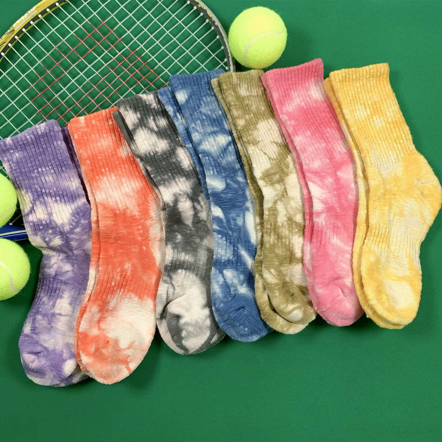 7DAYSSOCKS - Wholesale Socks - Women's - Women's Crew Tie-dye Compression Socks7