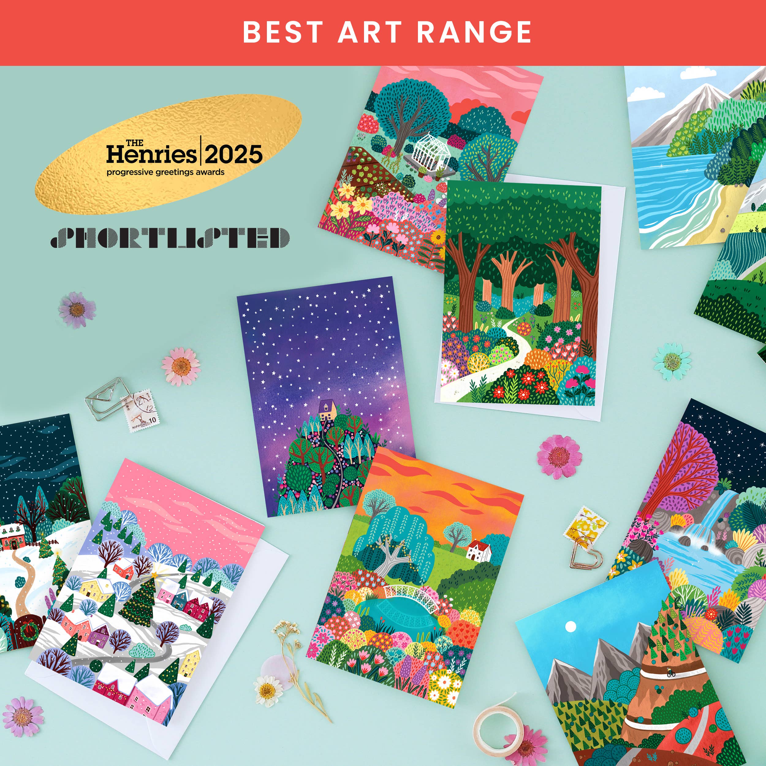 Pear Tree Press – wholesale Birthday card – Epic Mountain Running Birthday Card, Best Seller (Case of 6)4