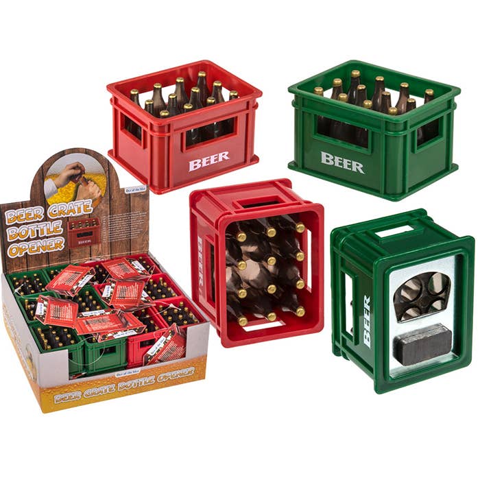 Accentra - Wholesale Bottle/Wine Opener - Bottle Opener with Magnet, Shape: Beer Crate1