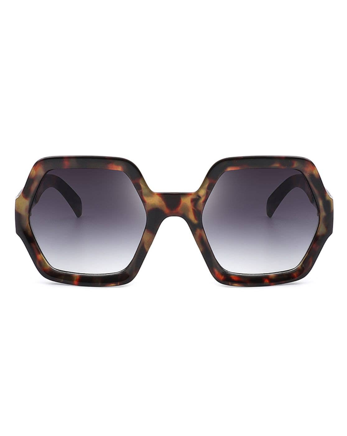 Cramilo Eyewear - Wholesale Sunglasses - Women's - Women Square Oversize Geometric Hexagonal Fashion Sunglasses7