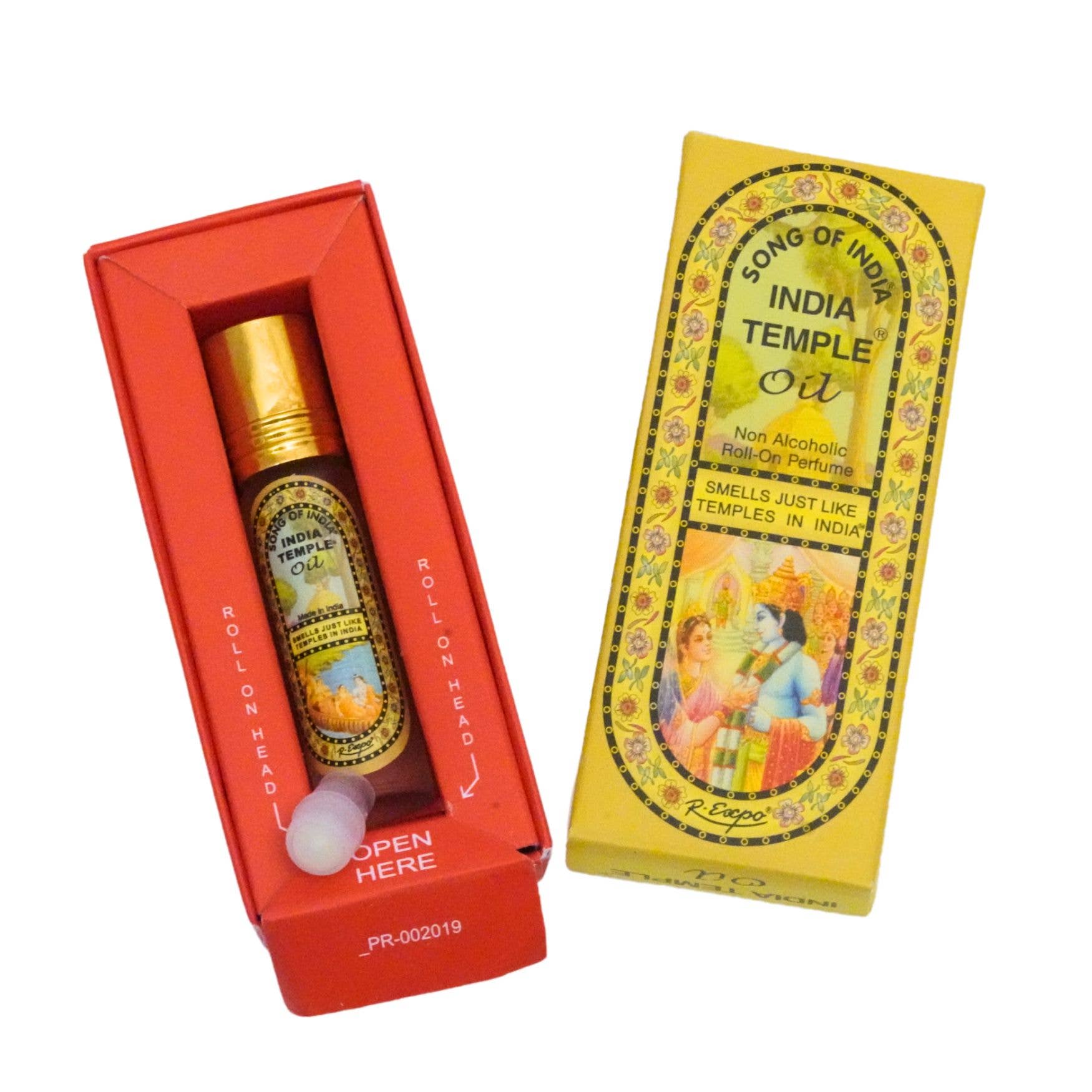 R. Expo/Song of India – Großhandel Aromaöl-Roll-on – India Temple Duftöl Roller Display mit 12 Stück6
