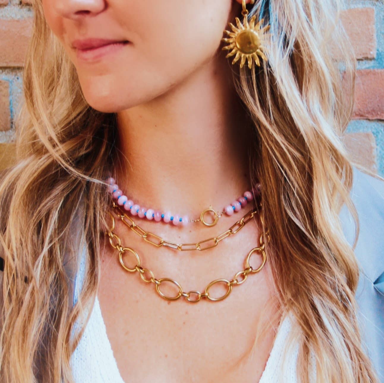 Bazou - Venta al por mayor Collares de cadenas y eslabones - Cadena ovalada enlazada 'grande'2