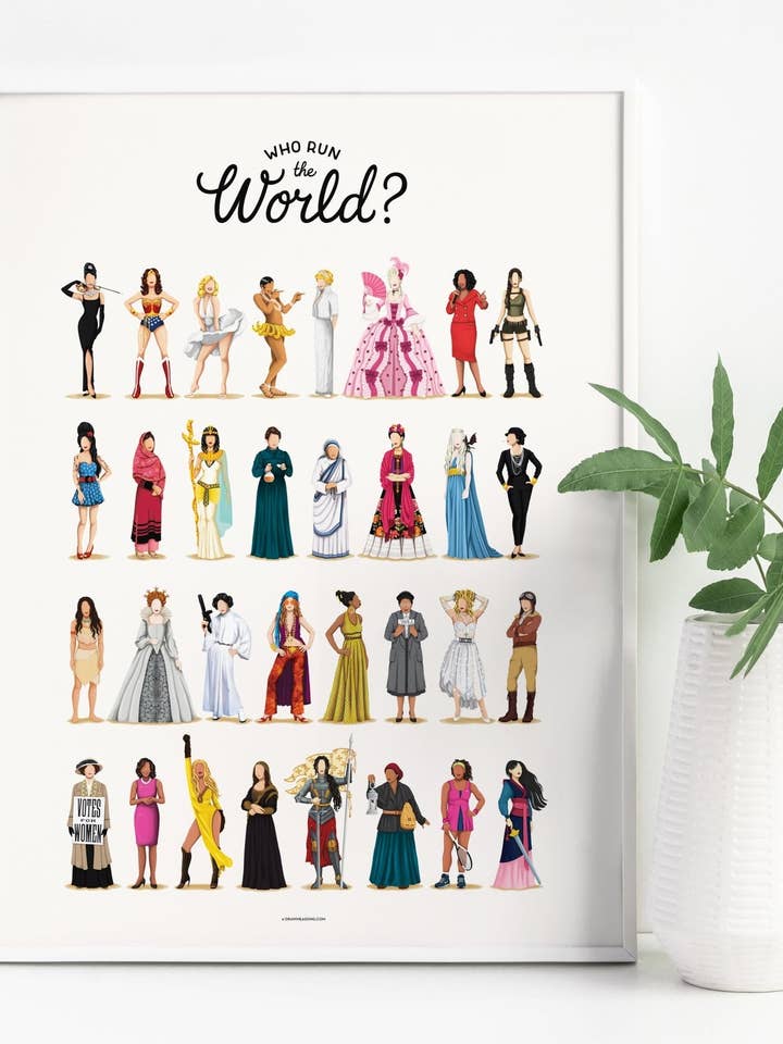 Who Run the World Art Print for wholesale by Draw Me a Song