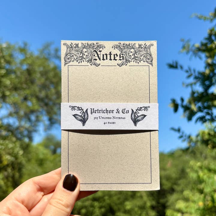Petrichor & Co. - Wholesale Notepad - Hand Bound Note Pads - 40 Pages5