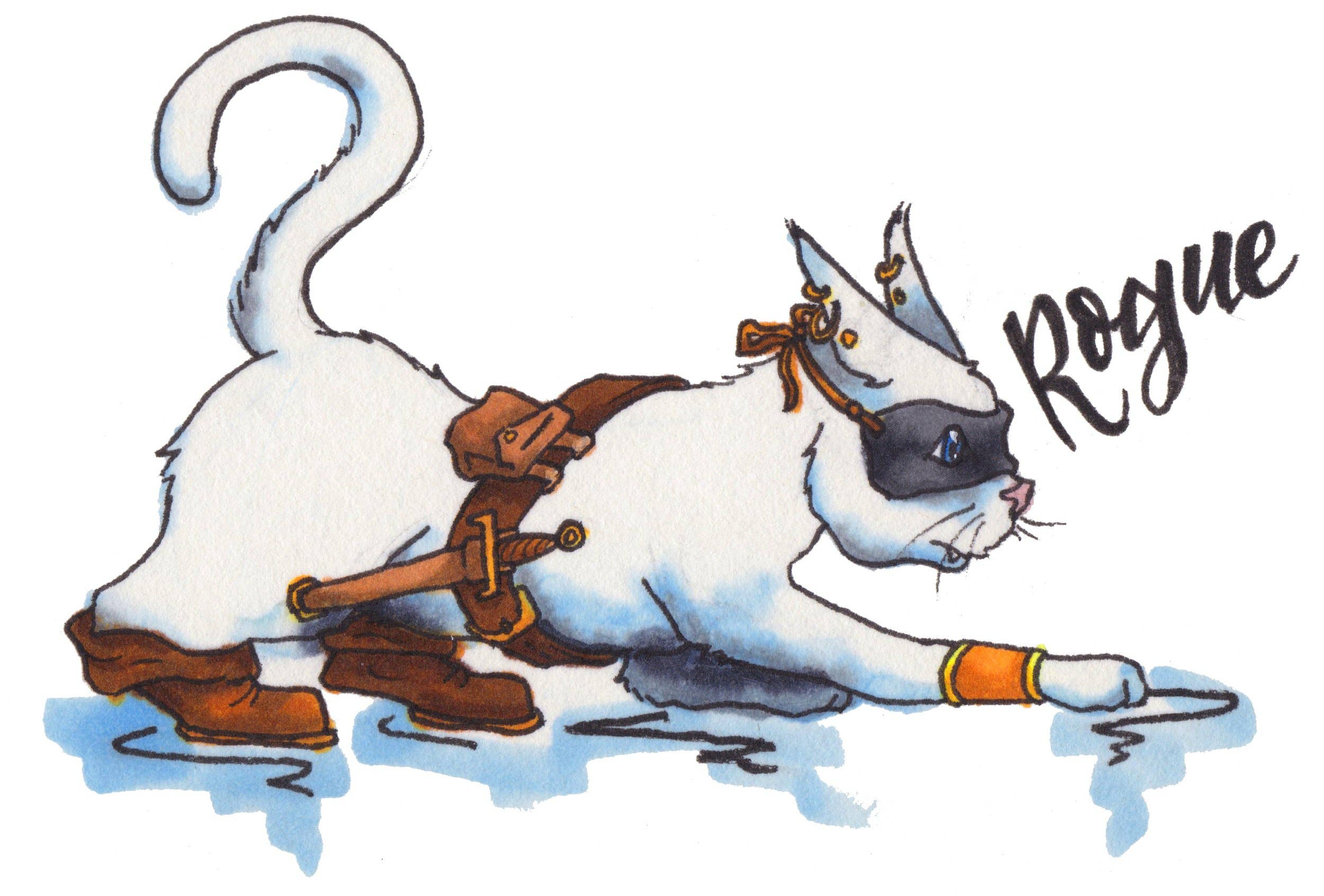 Fantastic Cat Character Stickers for wholesale by Chalked Creative