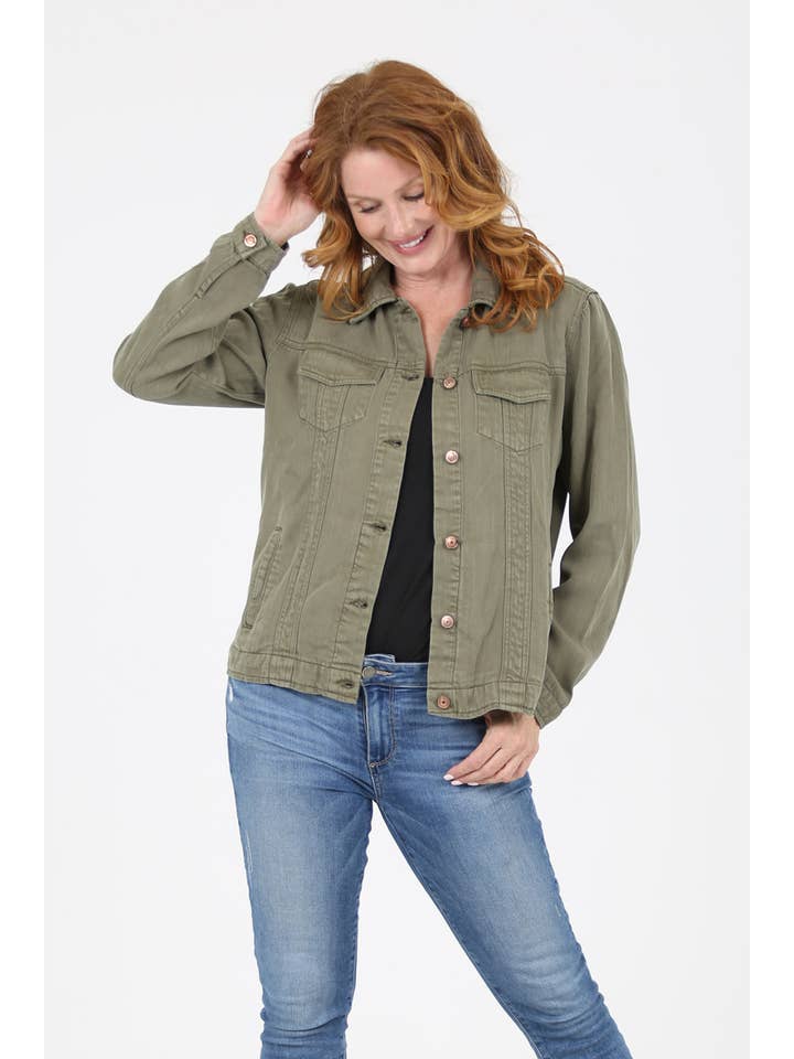 Nostalgia - Wholesale Denim Jacket - Women's - NJ919-ASIS TENCEL DENIM JACKET
