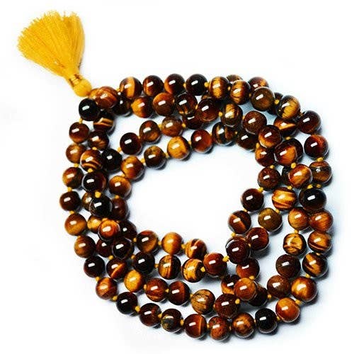 Ancient Wisdom – wholesale Prayer beads necklace – 108 Bead Mala - Tiger Eye1
