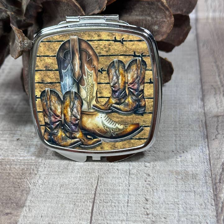 Compact Mirror - Old Leather for wholesale by GP Originals