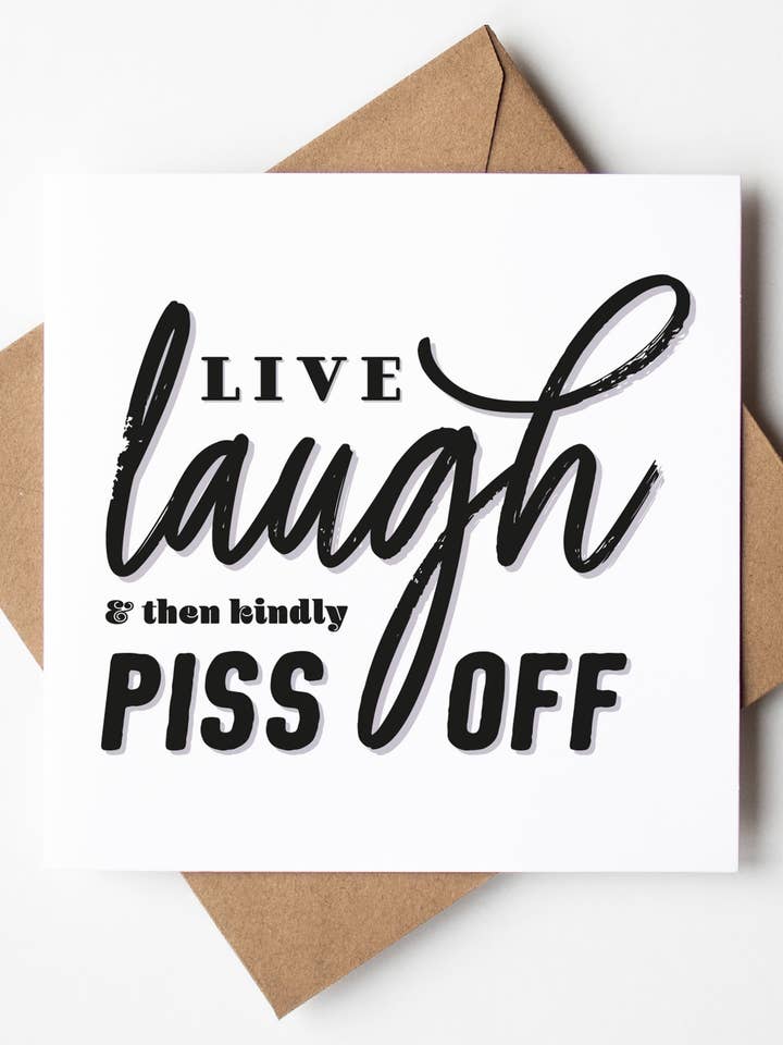 Leva Skratta Stick och Brinn Kort (Förpackning med 6) för wholesale av Sweary Card Lady