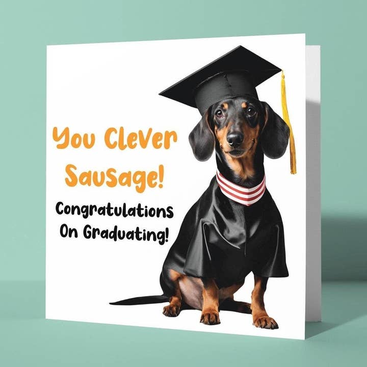 You Clever Sausage - Graduation Congratulations Card for wholesale by Peacock Printing