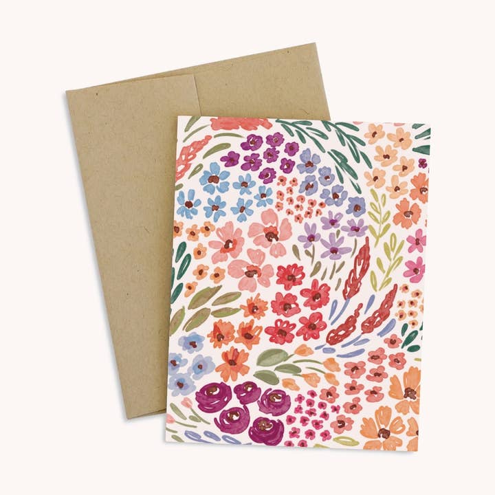 Countryside Blooms Greeting Card for wholesale by Elyse Breanne Design