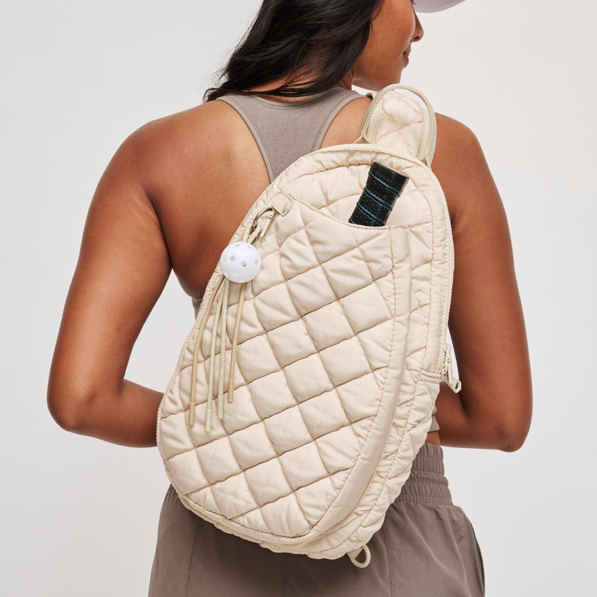 Sol and Selene - Wholesale Backpack - Women's - Match Point - Quilted Puffer Pickleball & Paddle Tennis Sling Backpack4