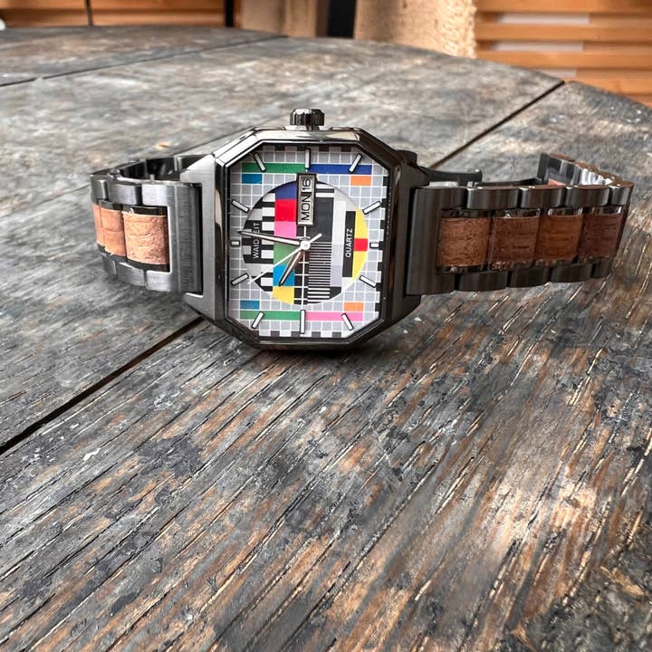 Waidzeit - Wholesale Wrist Watch - Men's - Sign-off Wristwatch Walnut Royal Blue (Copy)1