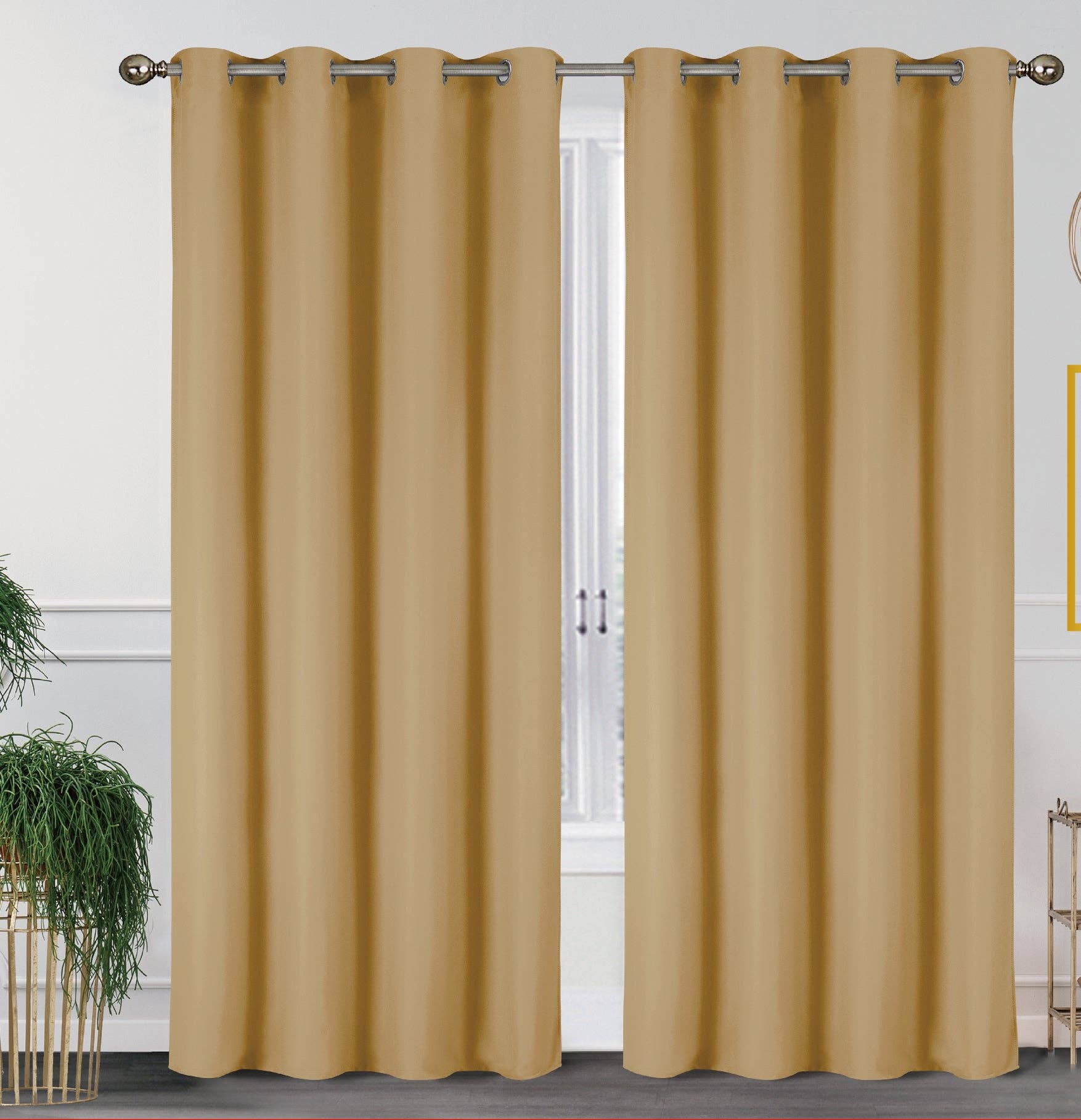 J&V TEXTILES – wholesale Curtain – 2 Pack - 55'' X 84'' Solid Thermal Blackout Panels (19 Colors)29