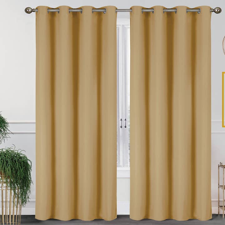 J&V TEXTILES - Wholesale Curtain - 2 Pack - 55'' X 84'' Solid Thermal Blackout Panels (19 Colors)29