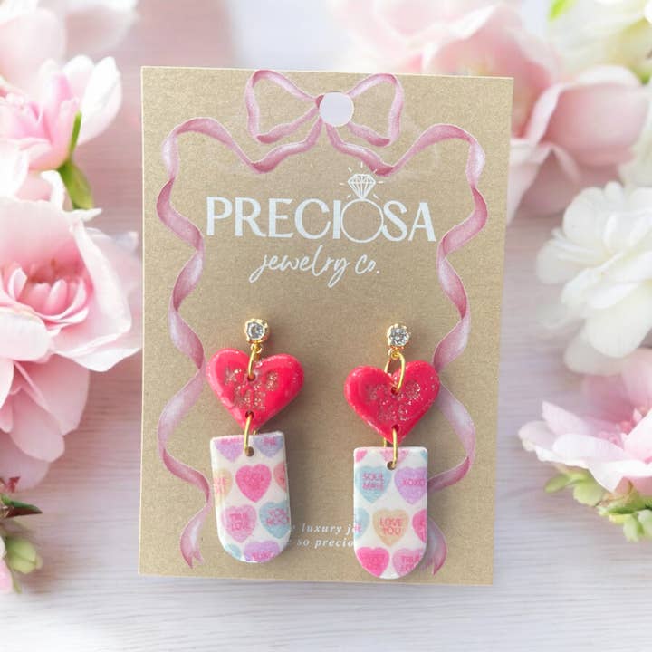 Preciosa Jewelry Co. - Venta al por mayor Pendientes colgantes - Corazones dulces
