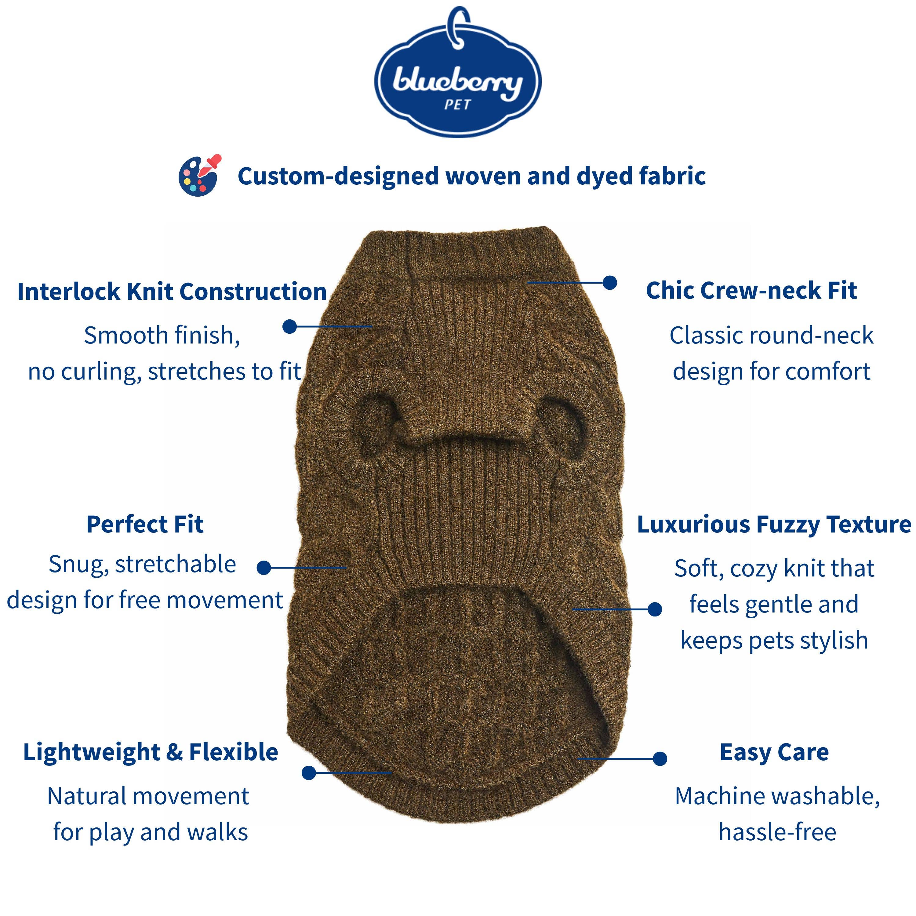 Blueberry Pet - Wholesale Pet Sweater - Dog - Custom-knit & Dyed Ultra-Soft Brushed Fuzzy Yarn Dog Sweater13