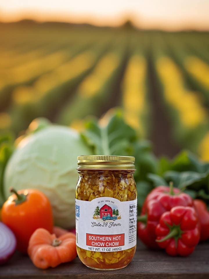 Southern Hot Chow - 17 oz for wholesale by State 28 Farm