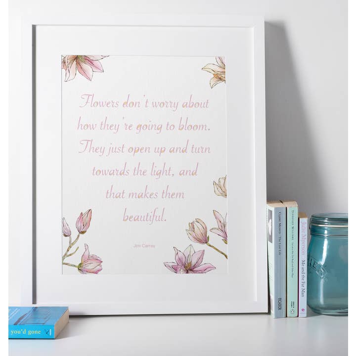 A4 Print: 'Flowers Bloom' for wholesale by Paperleaf Studios