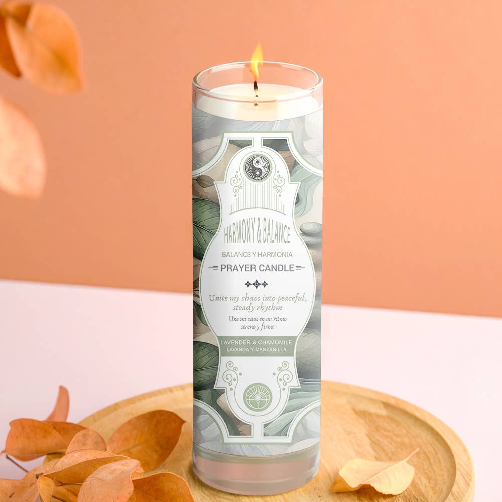 Designs by Deekay Inc. - Vente Bougie votive - Bougie de prière Harmonie et Équilibre 8" (9,5 oz)1