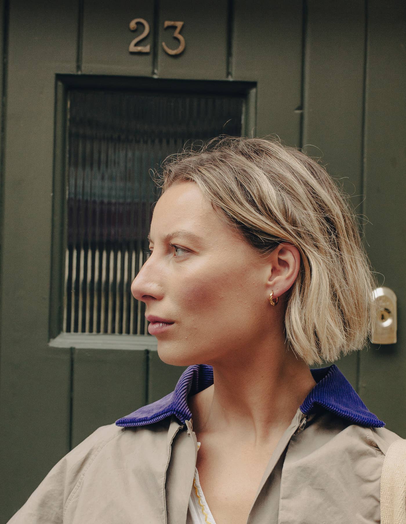 Nordic Muse - Wholesale Huggie Earrings - Gold Mini Twist Leverback Huggie Hoop Earrings, Waterproof4