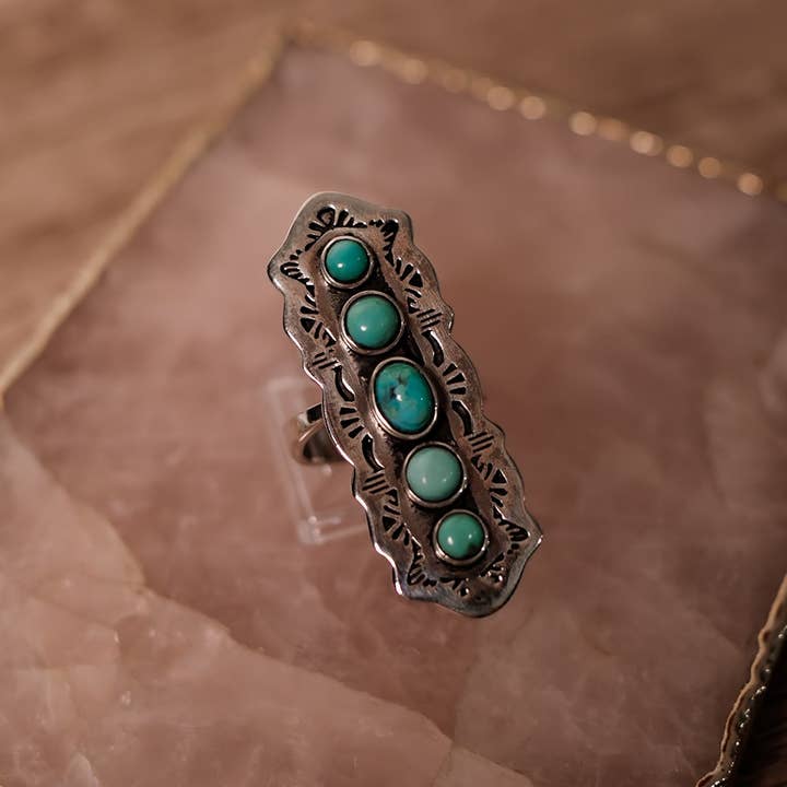 Krush Kandy - Wholesale Jewelry Set - Wanderlust Dreams Turquoise Necklace, Ring & Earrings2