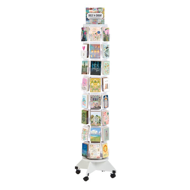 Biely & Shoaf - Wholesale Retailer Display - Paper & Novelty - 48-Pocket Filled Greeting Card Display