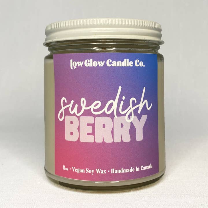 Swedish Berries Candle for wholesale by Low Glow Candle Co