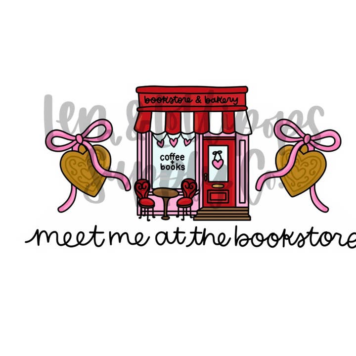 Meet me at the bookstore sticker for wholesale by Lem&Lollipops Supply Co. LLC
