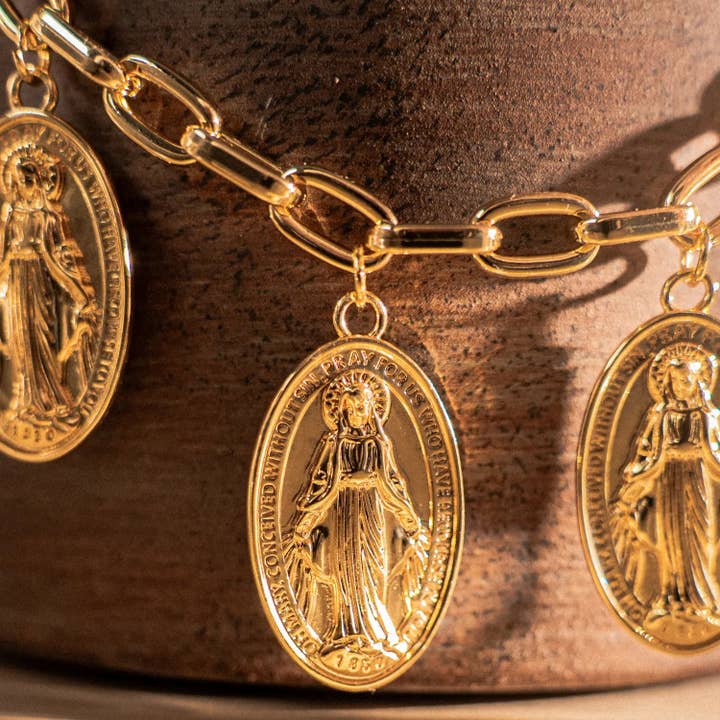PHOEBE´S - Wholesale Pendant/Charm Necklace - Collar religioso de la Virgen Milagrosa