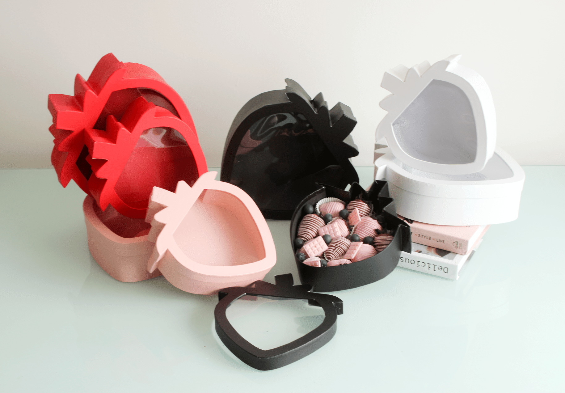 Elegant Design Supply - Wholesale Gift Box - Strawberry Shaped Gift Box1