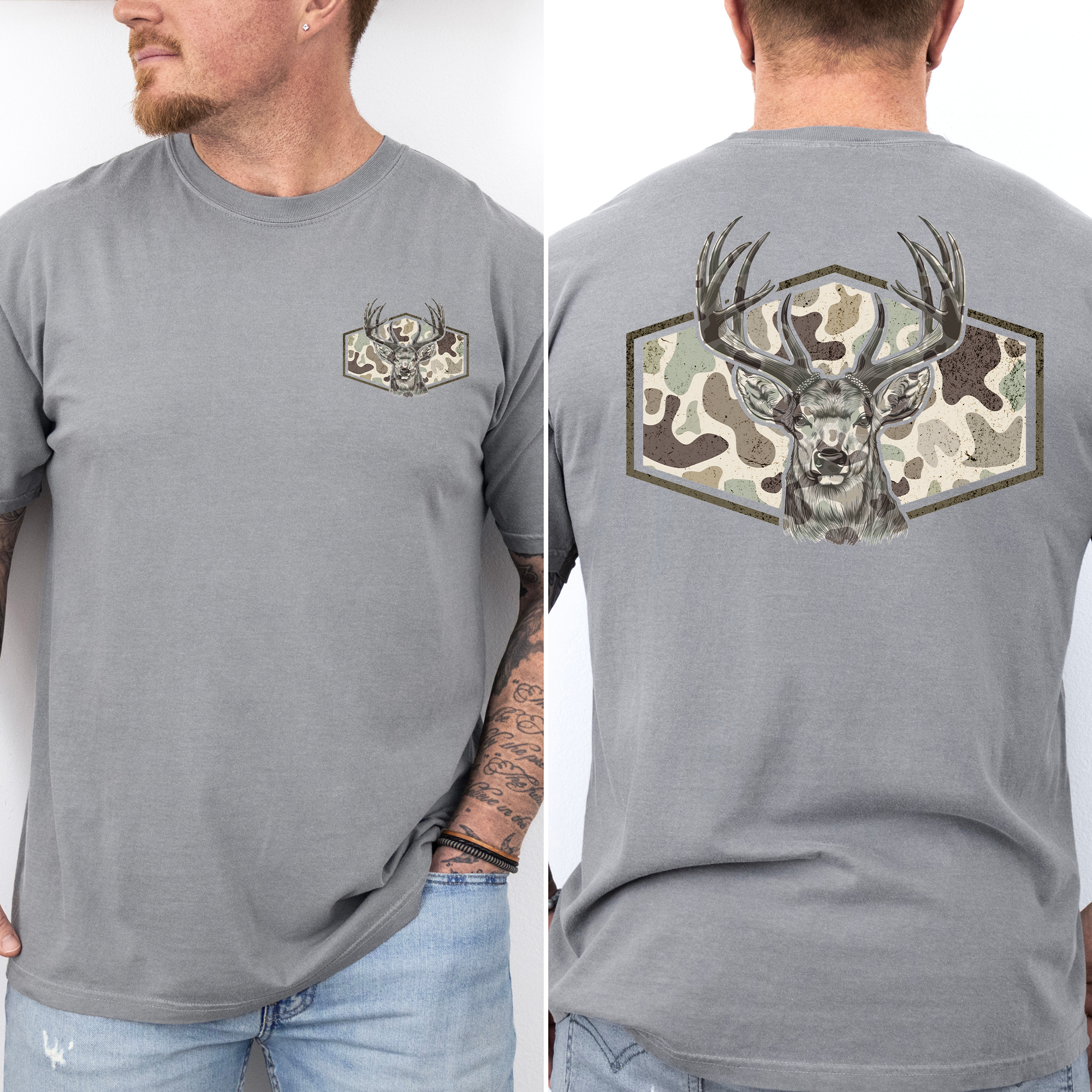 Refinery Number One LLC – Engroshandel Grafisk t-shirt - Unisex – Hjortejagt Far, Fars Dag, Mand, Fyr Gave T-Shirt5