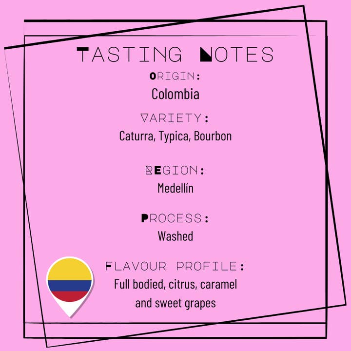 Tree and Bees Coffee – wholesale Ground coffee – Single Origin: Colombia Excelso - Medellín1