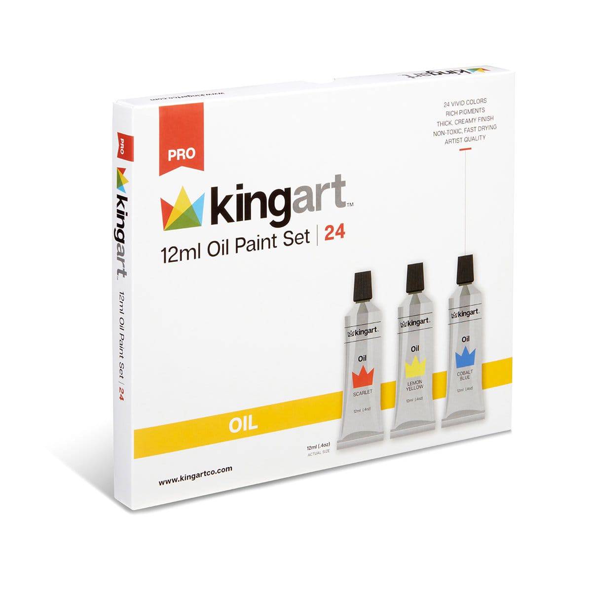 KINGART – Engroshandel Malesæt – Oliemaling 24 farver3