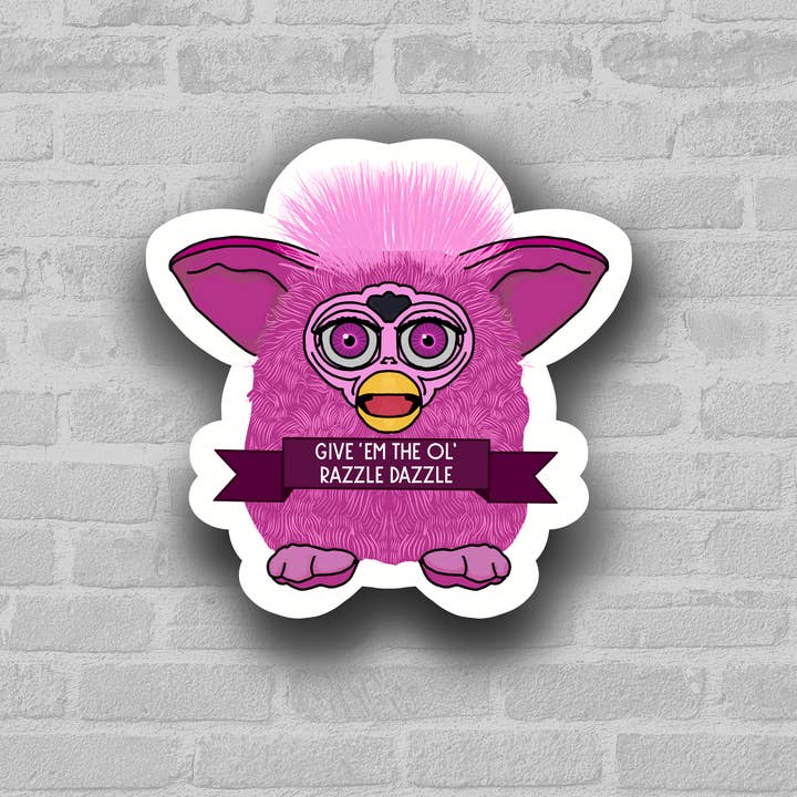 Adesivo «Razzle Dazzle Furby» per la vendita all'ingrosso da parte di the weird emporium