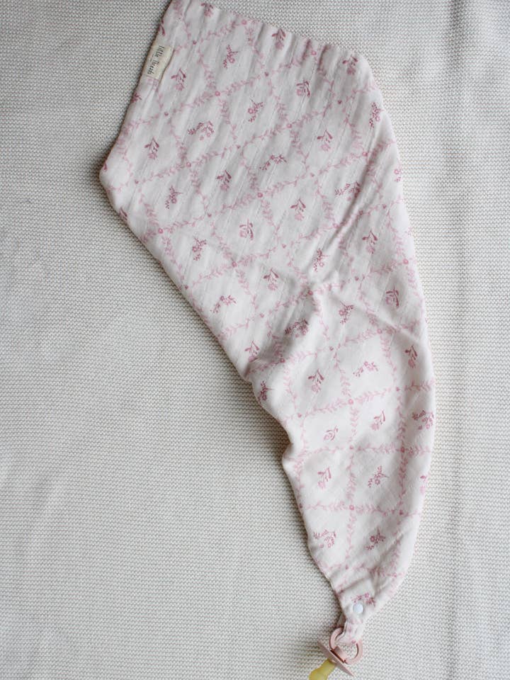 Mauve Lattice Lovey for wholesale by Little Threads