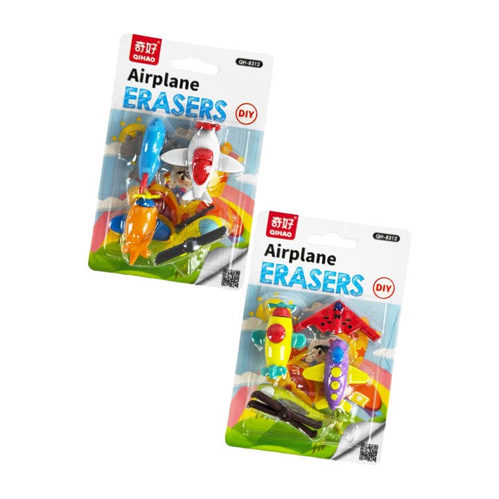 Cap Zone - Wholesale Eraser - Airplane Novelty TPU Eraser Collection