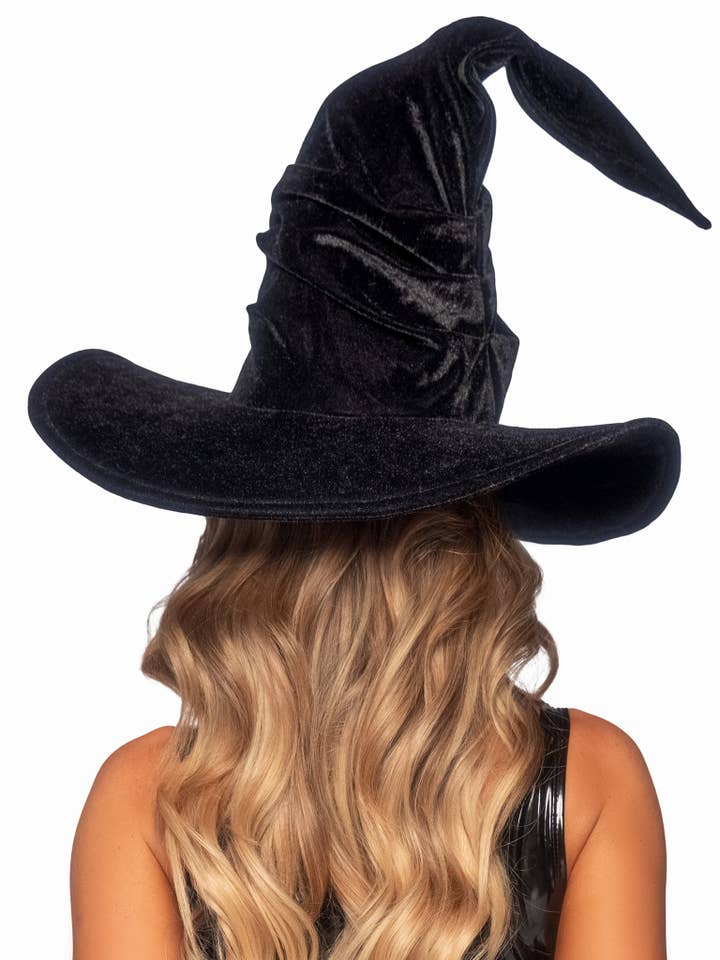 Leg Avenue - Wholesale Costume - Women's - Velvet Ruched Witch Hat