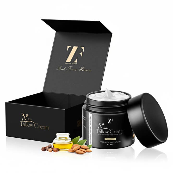 Unscented Whipped Beef Tallow Moisturizer 4oz for wholesale by Zestiq Foods