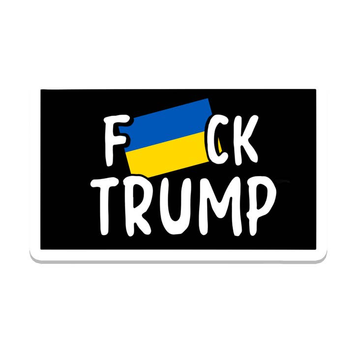 Fuck Trump Ukraine | Politik | Wasserfester Aufkleber für den Großhandel von SlapPolitics Stickers