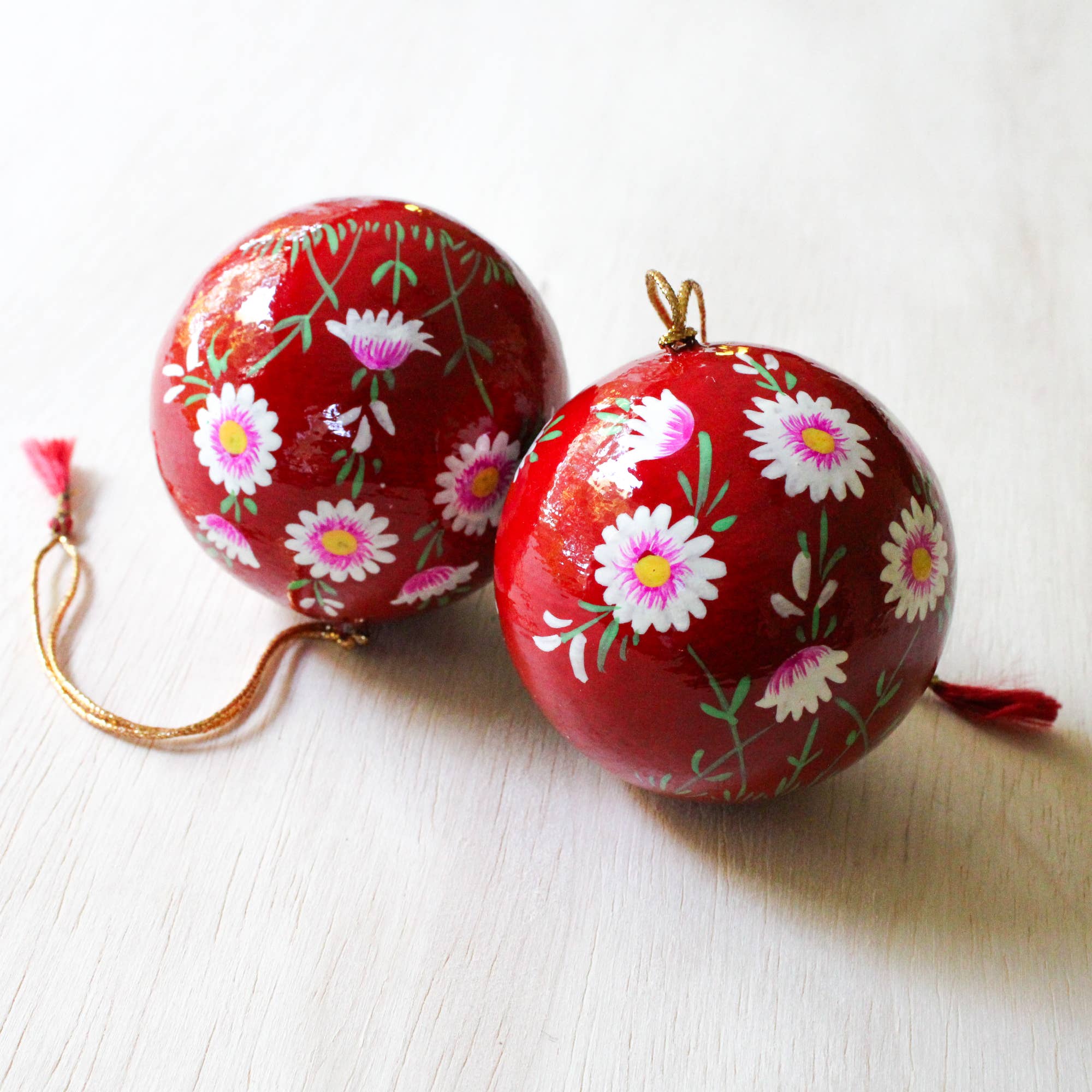 Venture Imports LLC - Wholesale Ornament - Paper Mache Ball Ornaments6
